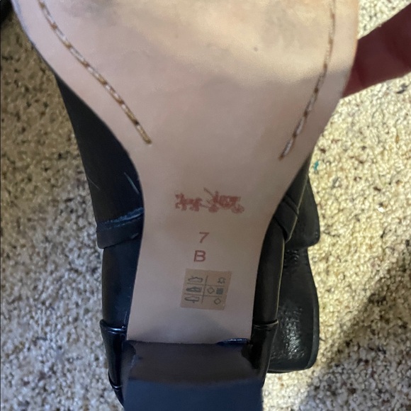 Coach Black Heeled Boots Classic Design - Picture 10 of 11